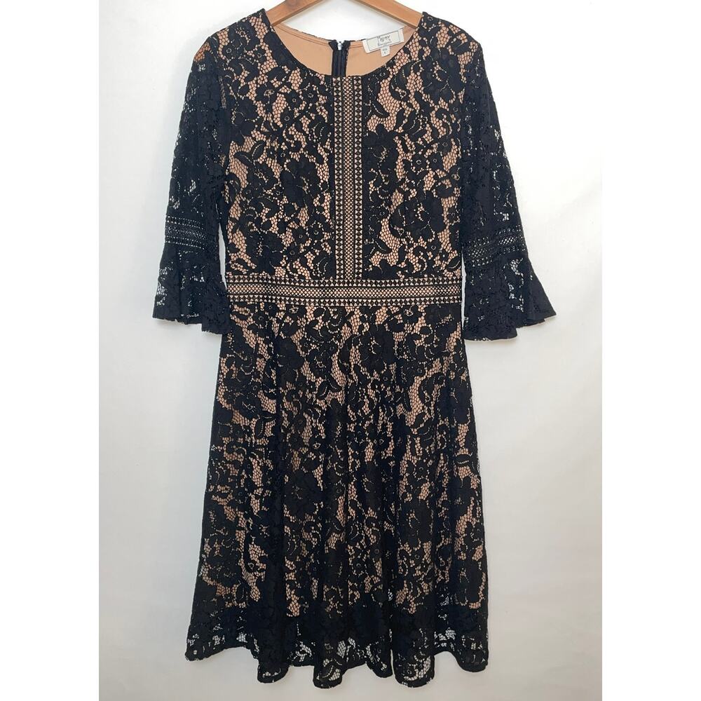 MissMay Retro Gorgeous City Lace Dress‎ - Size L - Belle Sleeves - Gorgeous!